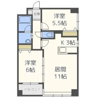 ノヴァシャトン【6階】の間取り