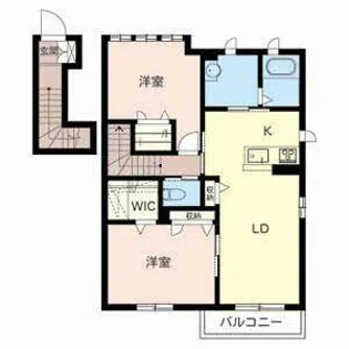 カシボヌール【0201号室】の間取り