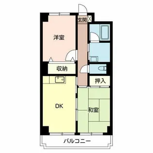パークサイド御崎【0402号室】の間取り