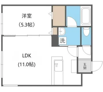 クレマティス円山【4階】の間取り