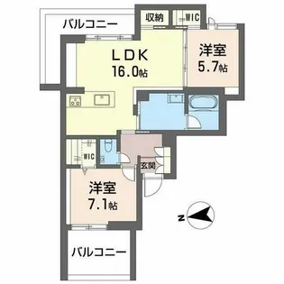 城山 ODAZEN【0301号室】の間取り