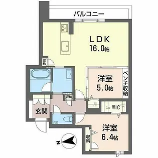 城山 ODAZEN【0202号室】の間取り