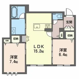 アクイール 一社【0106号室】の間取り
