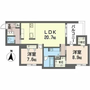 MOAOM【0202号室】の間取り