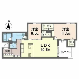 MOAOM【0201号室】の間取り