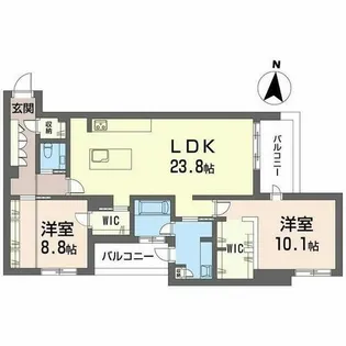 MOAOM【0402号室】の間取り