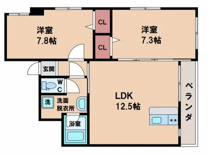 ヴェルデュール住吉【4階】の間取り