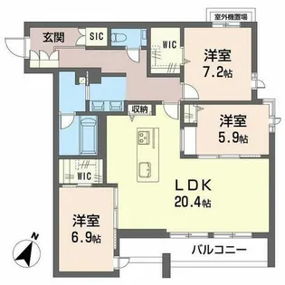 ローヤル錦【0301号室】の間取り
