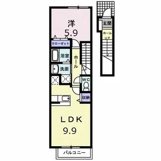 オロールB【2階】の間取り