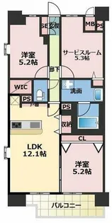 スプランディッド大阪NAMBA LINE【4階】の間取り