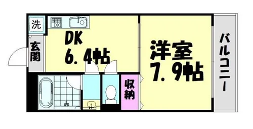 ハーブプラザ和泉鳥取Ⅲ番館【2階】の間取り