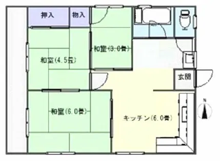 新尾頭マンション 1棟【1階】の間取り