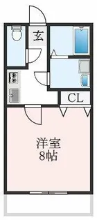 ラウンドハイツ【1階】の間取り