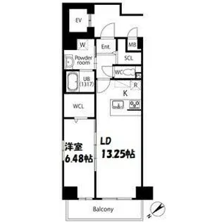 GRAN DUKE伝馬町【5階】の間取り