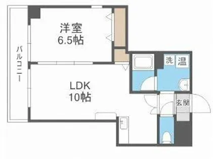 ルミエール難波【6階】の間取り