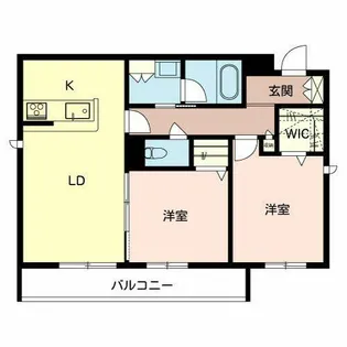 メゾンカメリア【0202号室】の間取り