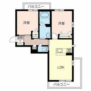 フローラル【0201号室】の間取り