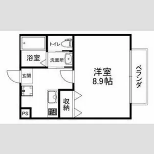 フラッティ一条御前【2階】の間取り