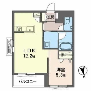 シャーメゾン リーフ相生【0301号室】の間取り