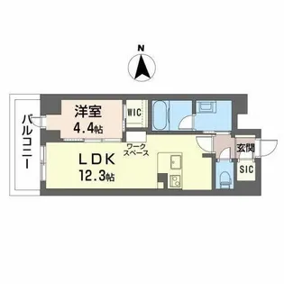ロイヤルパークヒルズ上町【0202号室】の間取り