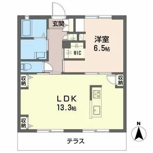 アコーデリア元禄【0102号室】の間取り