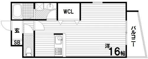 デコール神戸Ⅱ【8階】の間取り