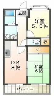 コーレジアス須磨【2階】の間取り