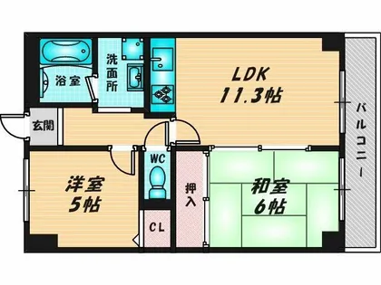 ソシアグランドール【3階】の間取り