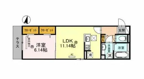 冨士屋 壱番館【2階】の間取り