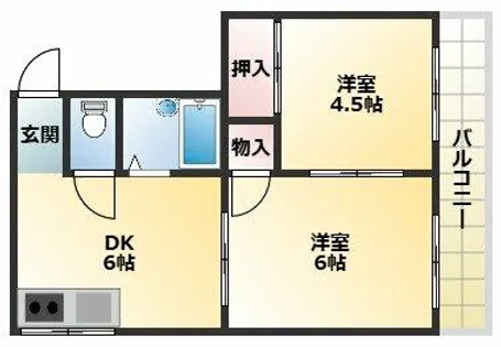 大谷マンション【2階】の間取り