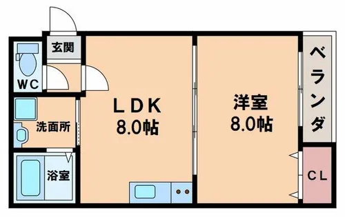 アイリス勝山【3階】の間取り