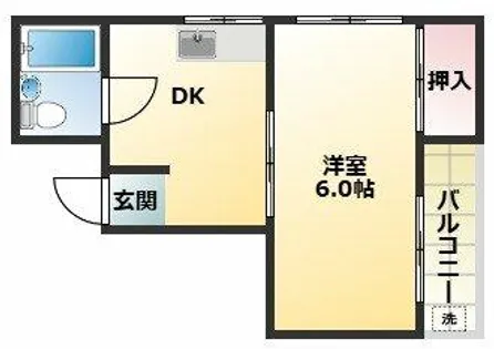 サンシティー針中野【3階】の間取り