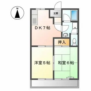 ユーハイムKATO【1階】の間取り