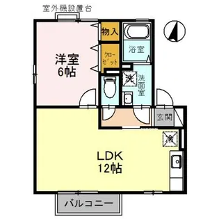 リビングタウン魚住 C棟【2階】の間取り