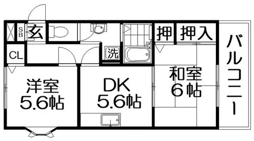 メゾン・デ・フェエリク【2階】の間取り