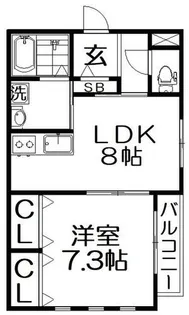 リュクスグランツ【1階】の間取り