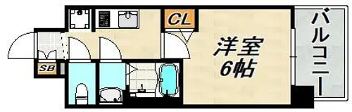 プレサンス神戸長田マリエント【3階】の間取り