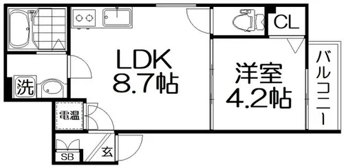 F asecia Tono【2階】の間取り