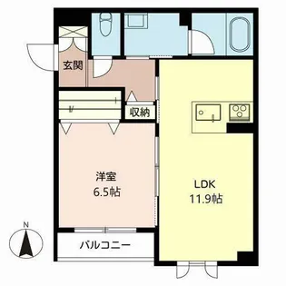 La Sortie【0205号室】の間取り