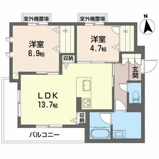 シャーメゾン ディーノヴノー【0301号室】の間取り