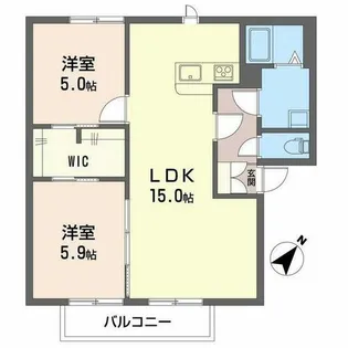 メゾン・モンハイム東.【0101号室】の間取り