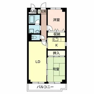 エクセル共立【0301号室】の間取り