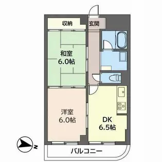 メゾンパストラル【0701号室】の間取り