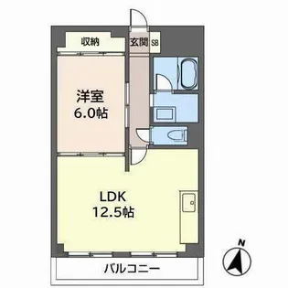 メゾンパストラル【0308号室】の間取り