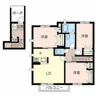 Mulberry(マルベリー)【0202号室】の間取り