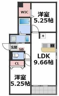il mio Corte高殿【3階】の間取り