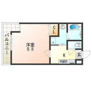 大阪府大阪市淀川区三津屋北1丁目【アパート】の間取り