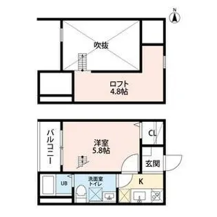 LIANGE 栄生(リアンジェサコウ)【1階】の間取り