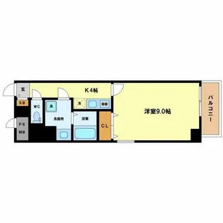 プルミエール南本町【5階】の間取り