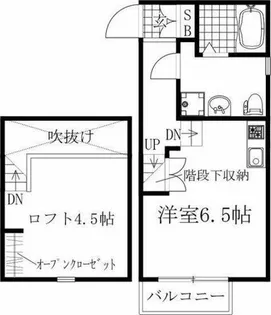 LE COCON白水町【2階】の間取り